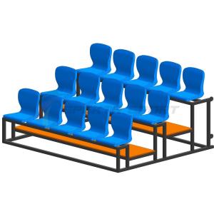 Купить Трибуна мобильная 3 ряда сиденья пластиковые на 15 мест в Белгороде 