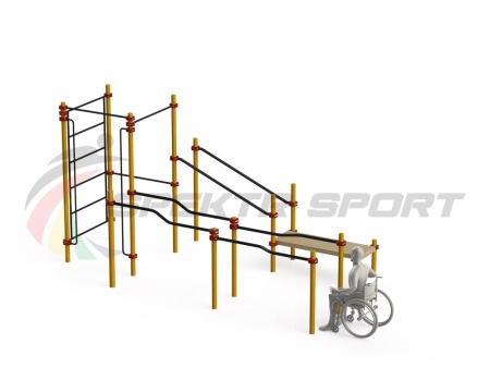Купить Спортивный комплекс для инвалидов-колясочников WRK-D16_76mm в Белгороде 